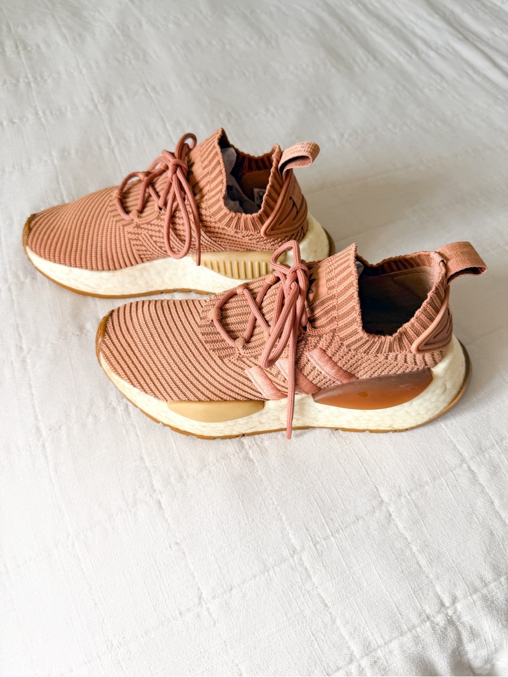 Adidas NMD R1 Primeknit Sneakers – Pink/Blush – Women’s Size 6